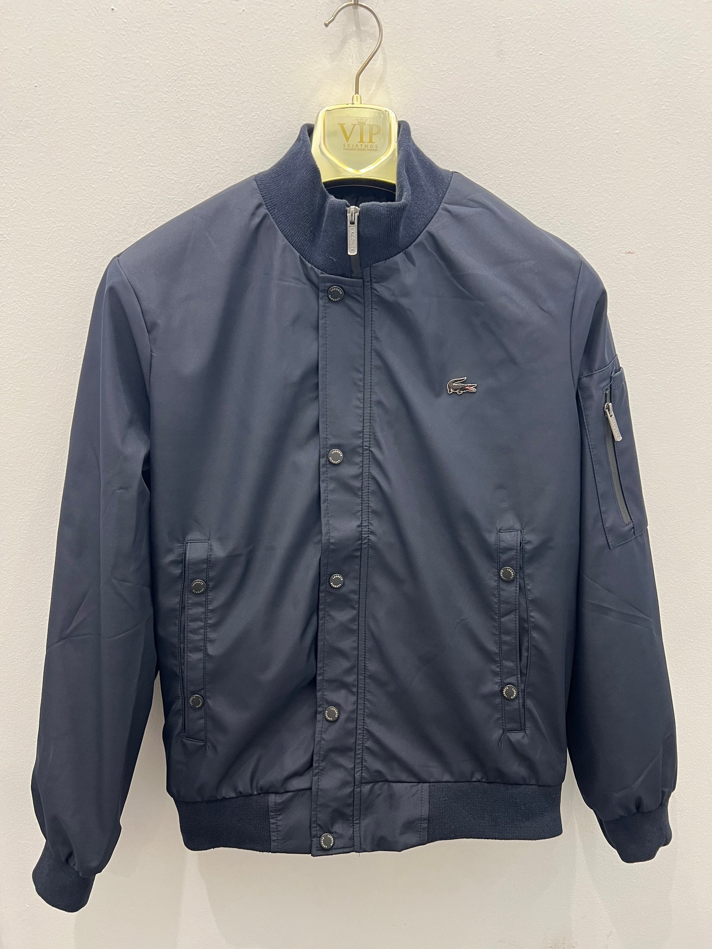Μπουφάν Lacoste Αντιανεμικό Navy
