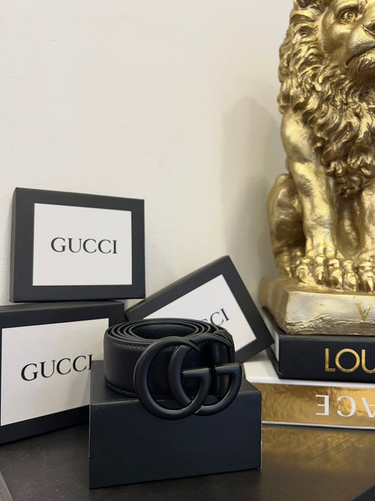 Ζώνη Δερμάτινη Gucci Black Matte