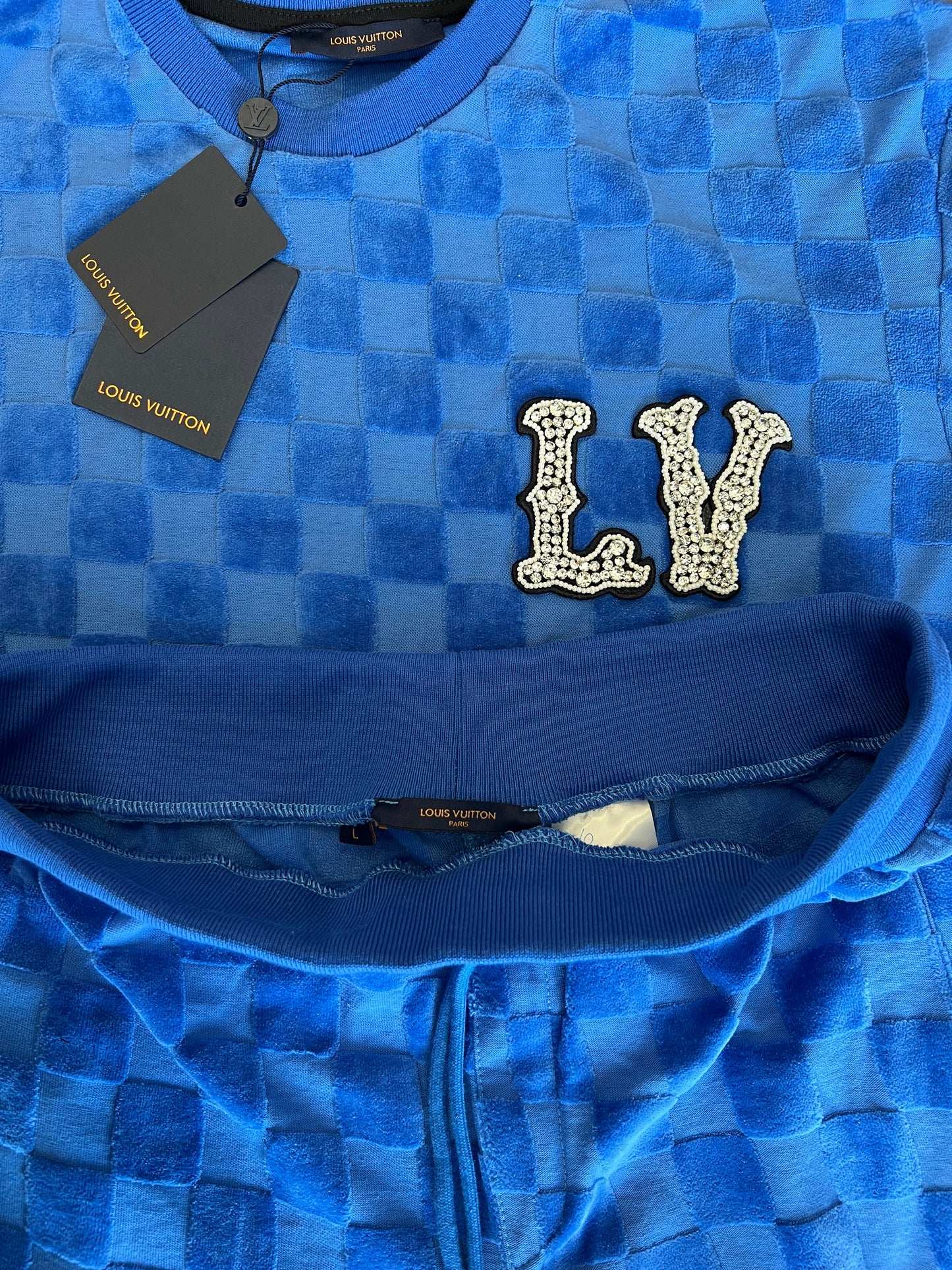 Velvet Tracksuit 3Α Louis Vuitton Μπλέ