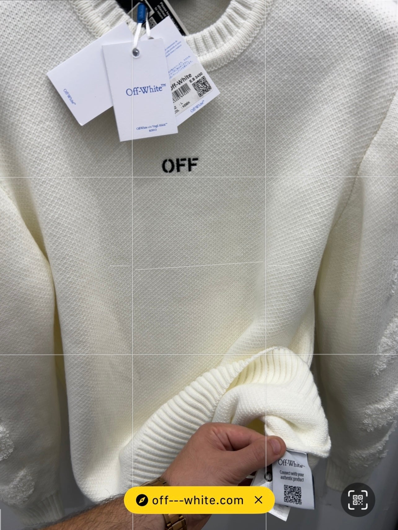Sweater Πλεκτό Off White Άσπρο 3Α