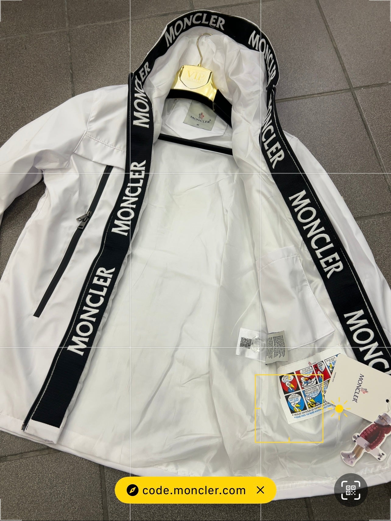 Moncler WindProof Jacket Άσπρο