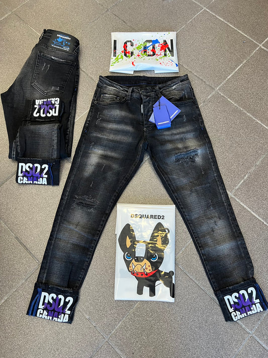 Jean Παντελόνι Dsquared2 RoyalBlack