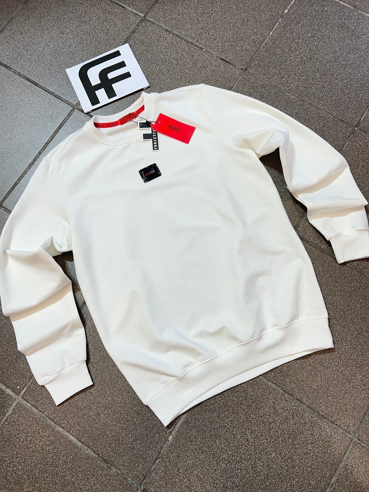 Hugo Άσπρη Long Μπλούζα