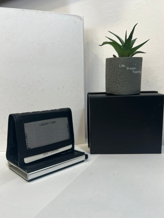 Philip Plein Black Card Holder/Wallet
