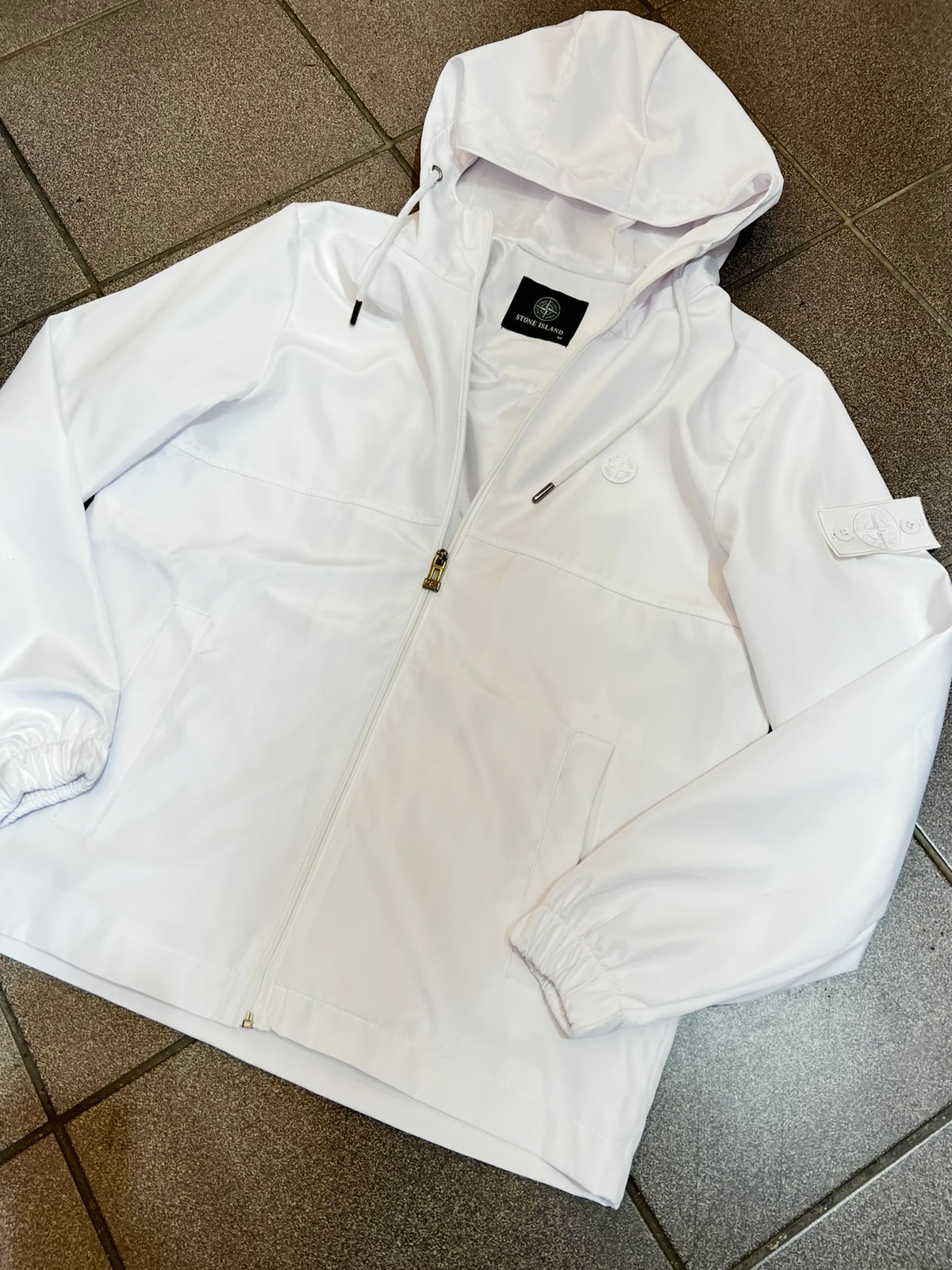 WindProof Stone Island Jacket 3A White