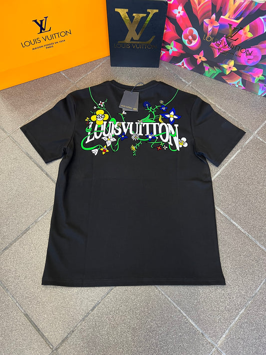 3Α T-Shirt L.V Over Fit Black Chain