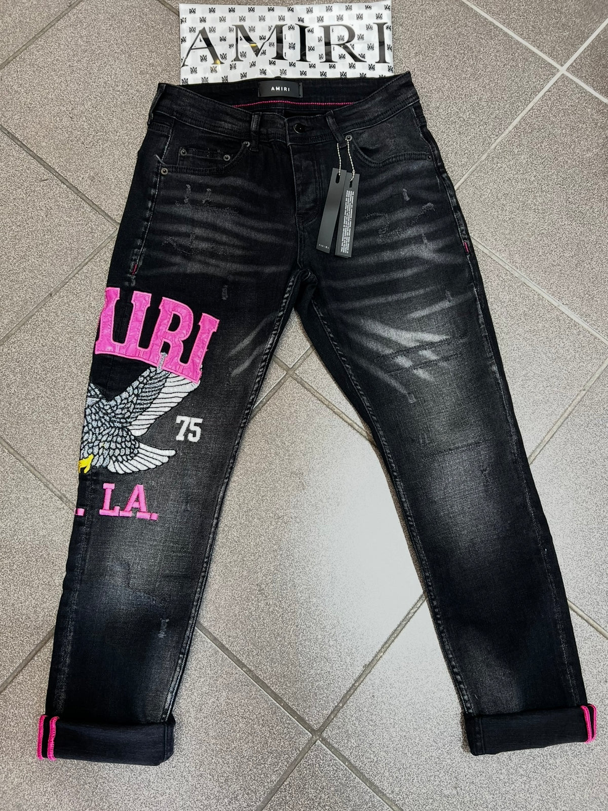 Jean Παντελόνι Amiri L.A Black Eagle