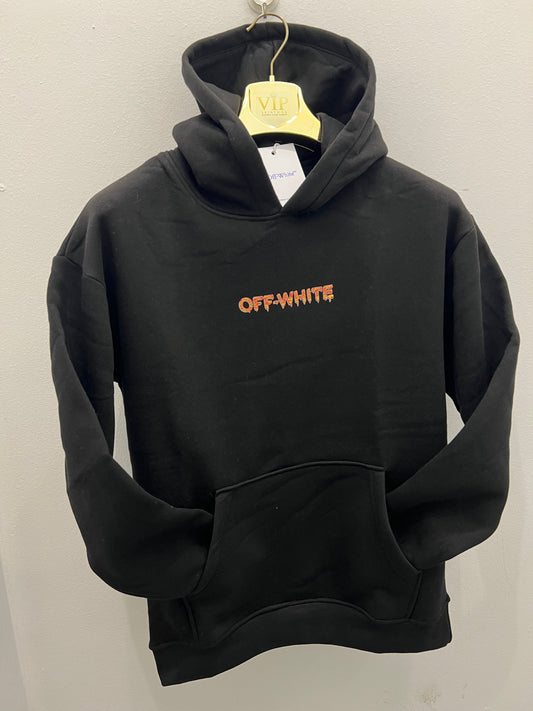 Hoodie Μαύρο Off-White OverSize Φούτερ