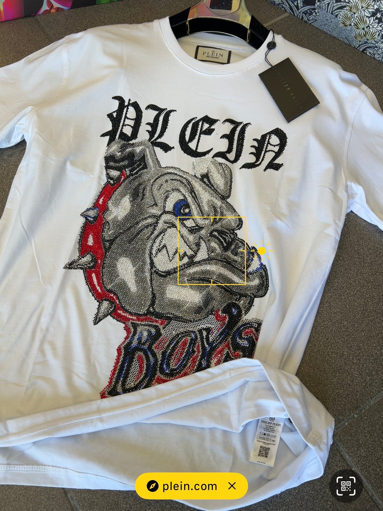 3Α T-Shirt Philip Plein BullDogs Stras