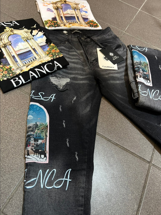 Jean Παντελόνι Casa Blanca Grey Denim