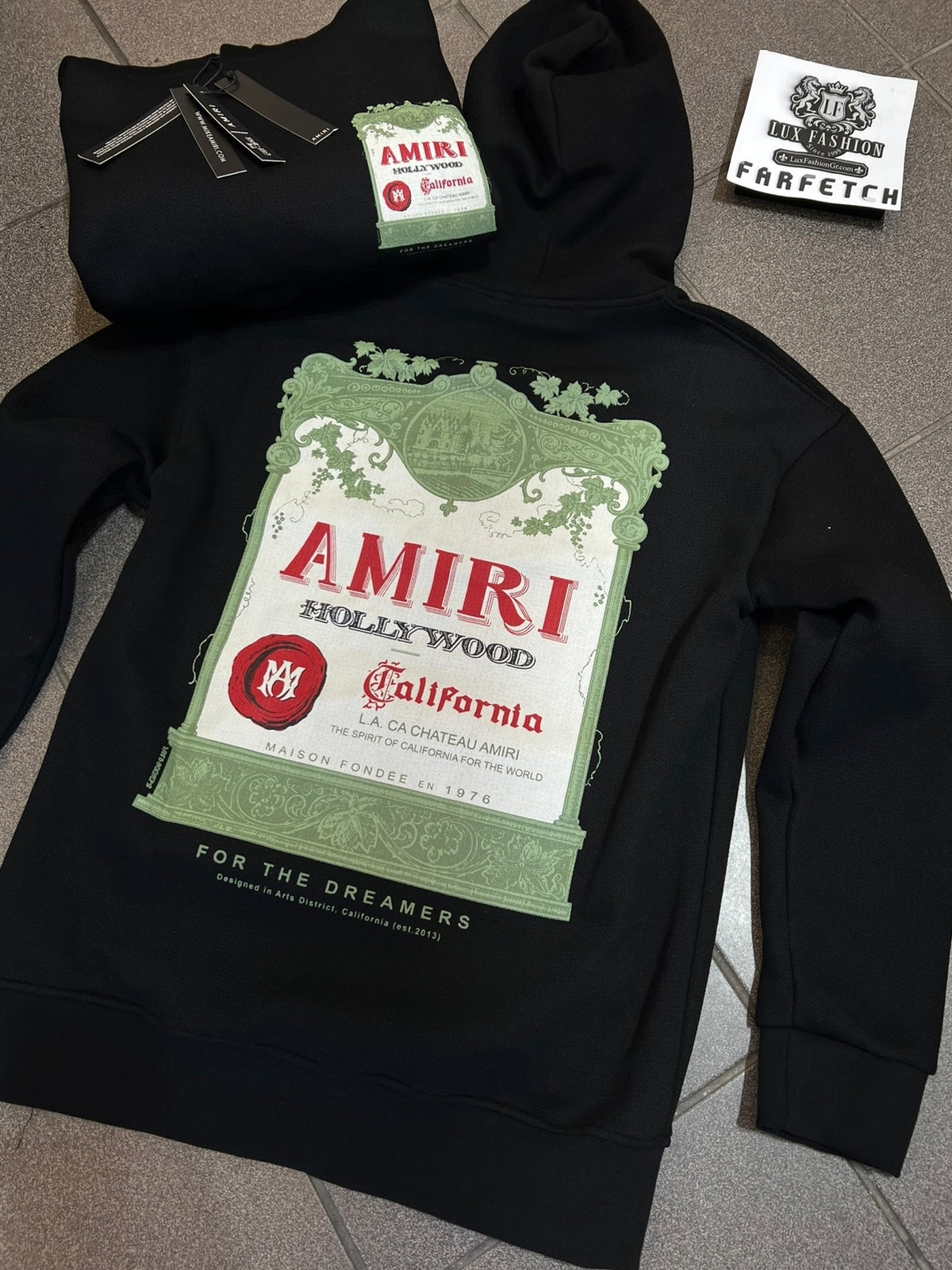 3A Hoodie Amiri Μαύρο OverFit