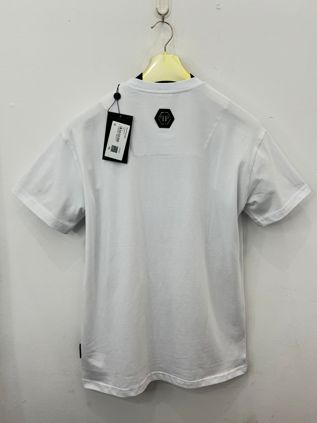 T-Shirt Rhinestone 3Α Philip Plein Skeleton Άσπρο