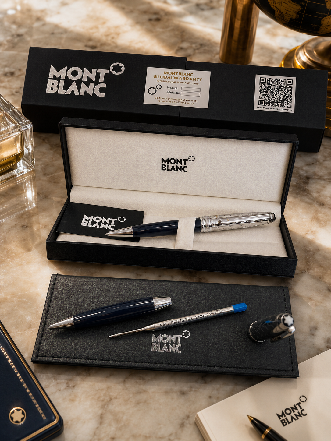 MB Luxury Pen 3A Navy / Silver
