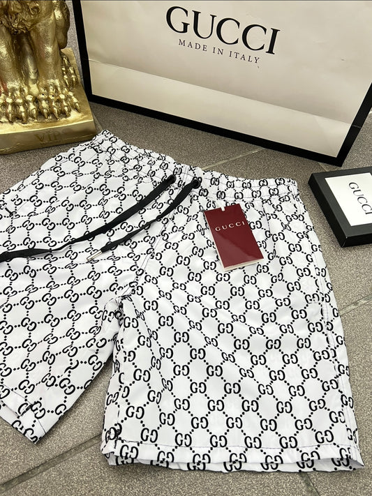 Gucci Μαγιό White/Black Velvet Swimwear