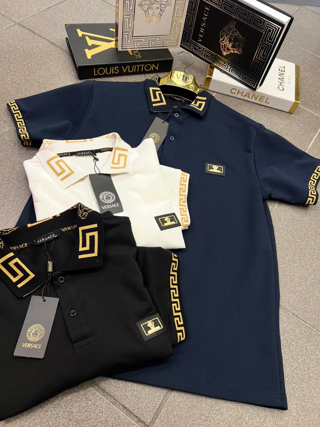 Polo Μπλούζα 3A Versace Μπλέ