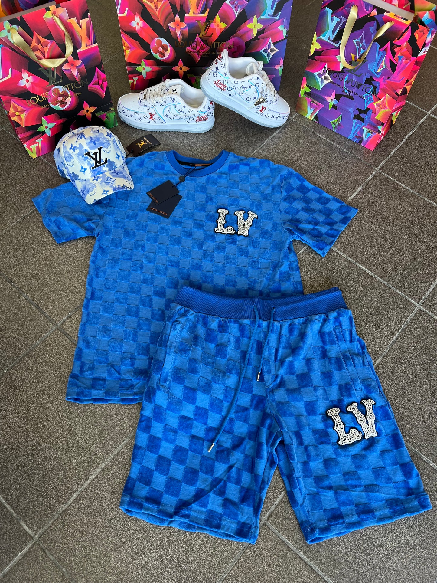 Velvet Tracksuit 3Α Louis Vuitton Μπλέ
