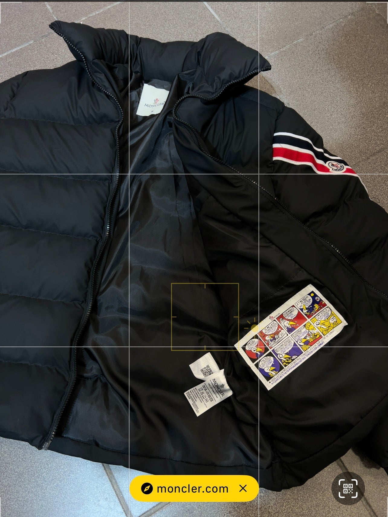 Jacket Μαύρο Moncler Μπουφάν Line