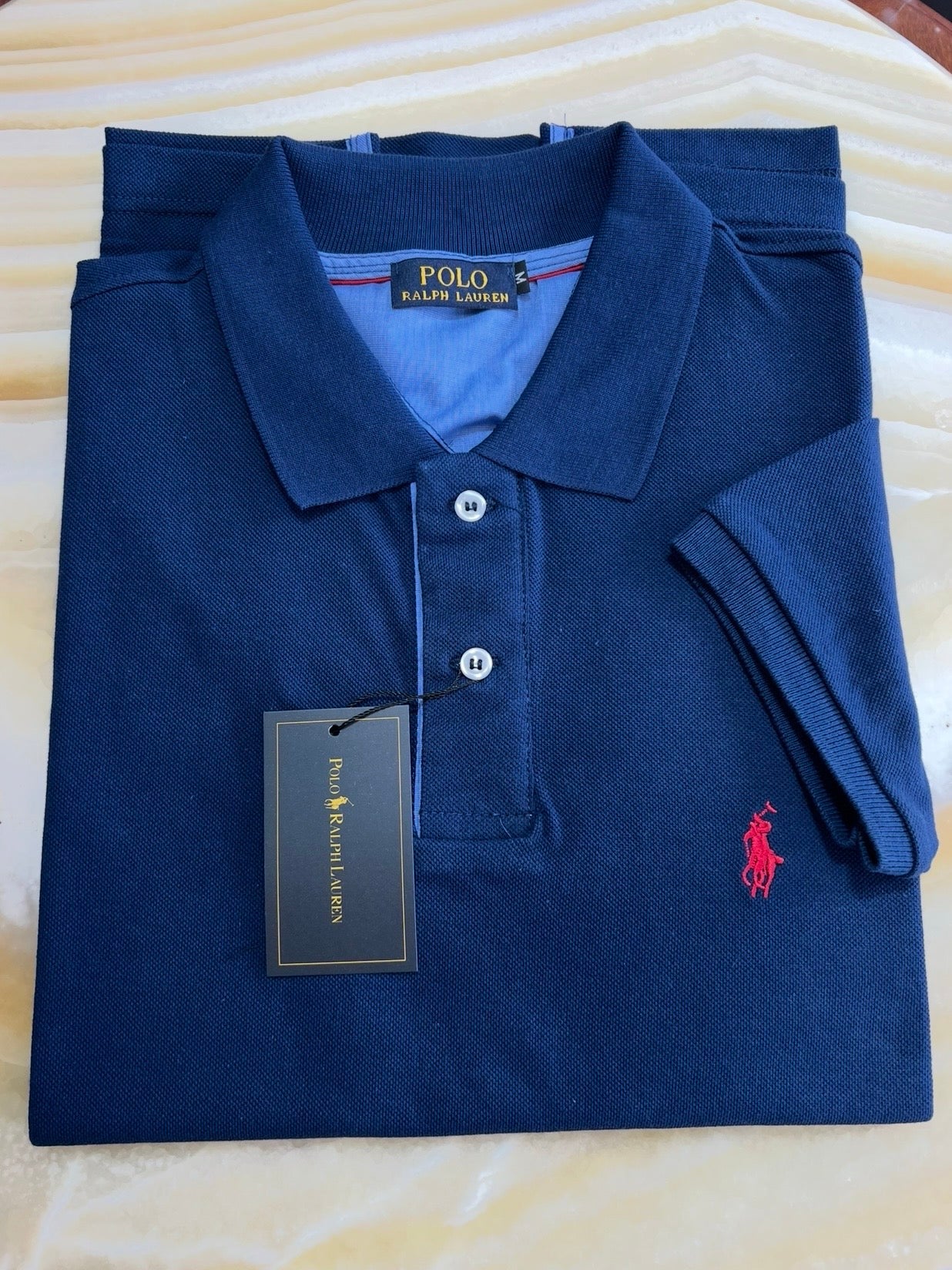 Ralph Lauren Deep Blue Μπλέ Ρουά Polo Pique Cotton