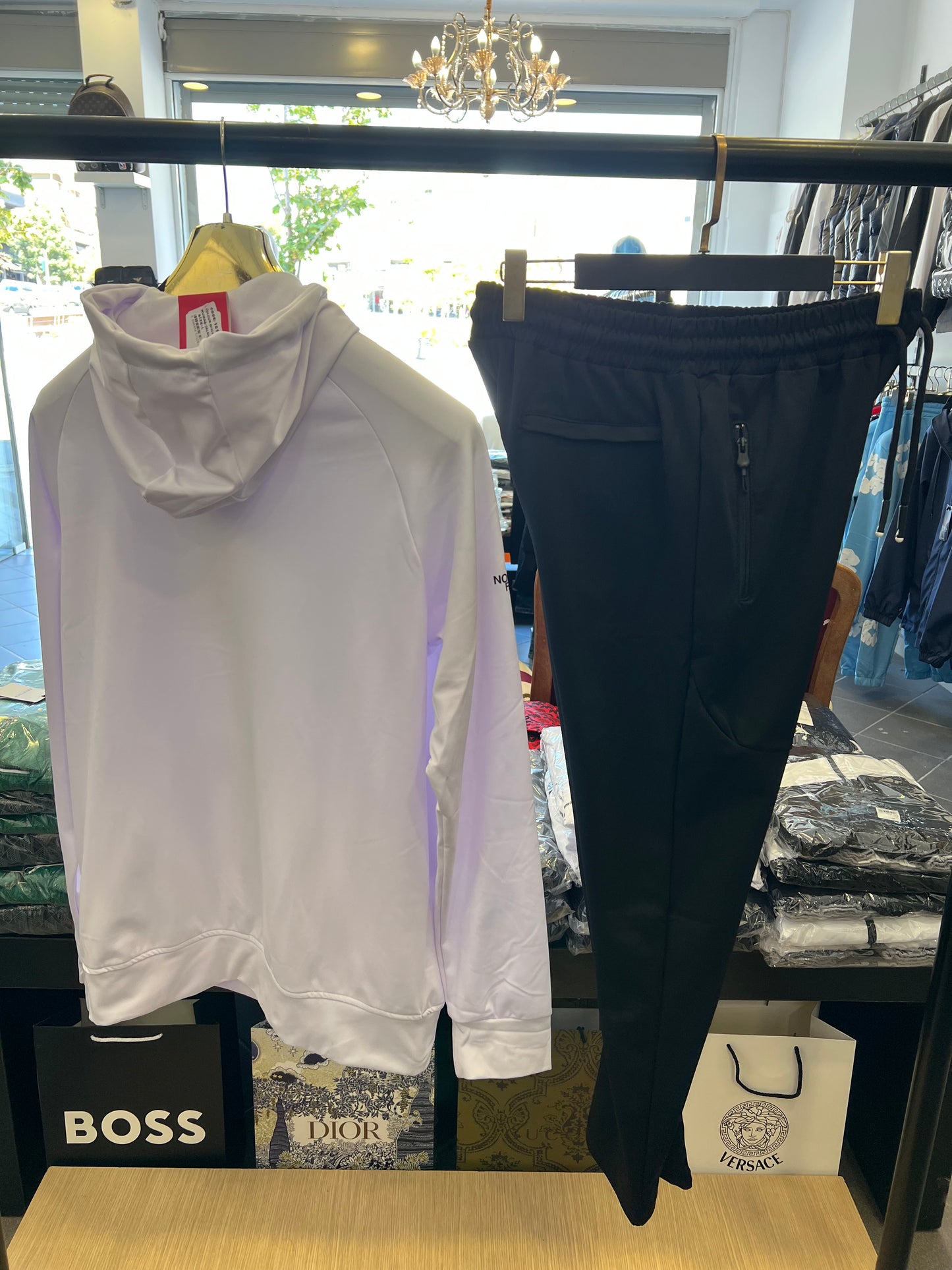 Σετ Φόρμας North Face Ασπρόμαυρο