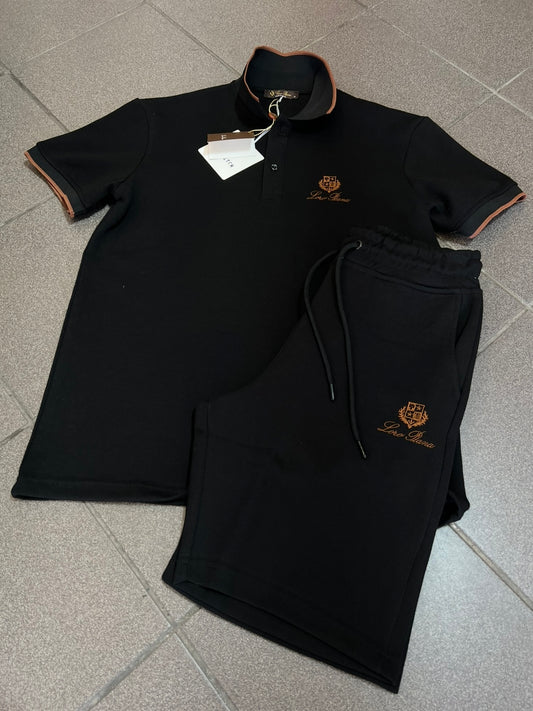 Summer Σετ 3Α Loro Piana Polo Μαύρο