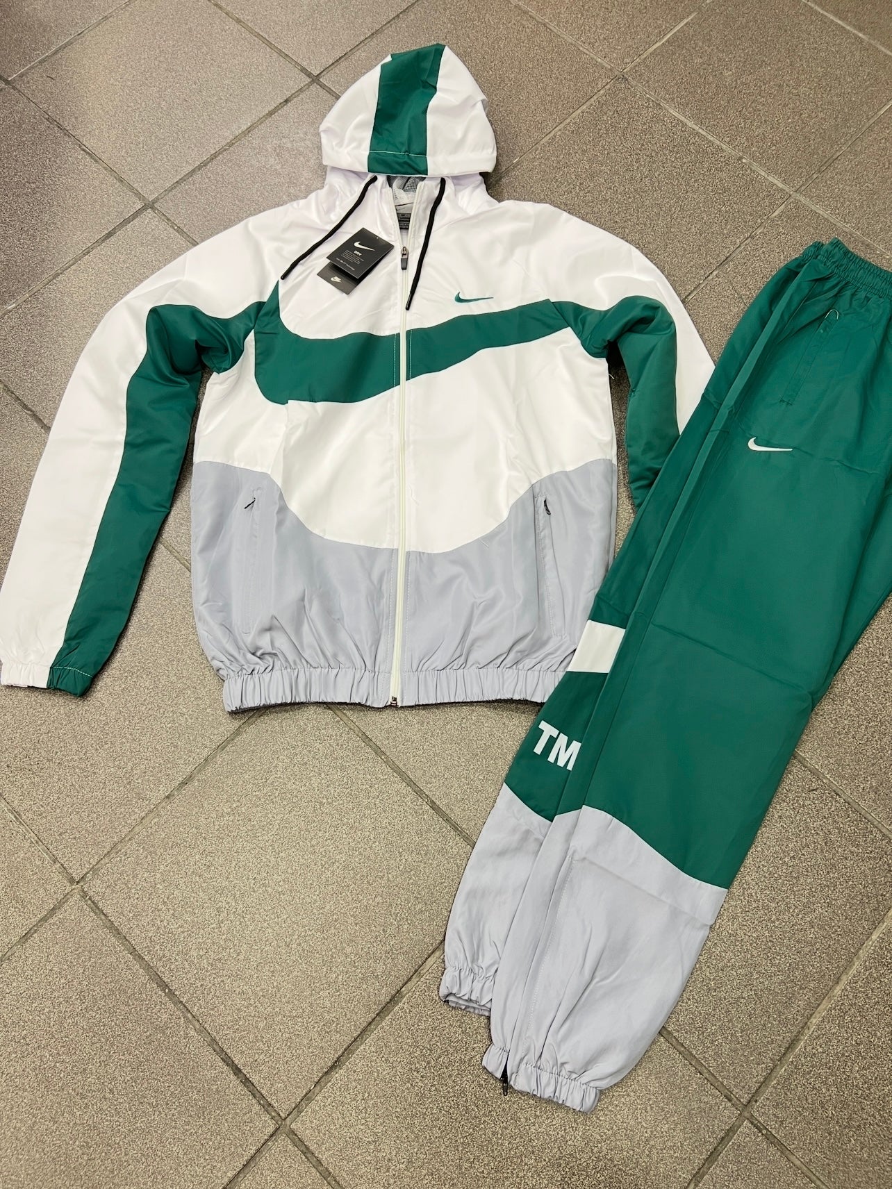 Σετ Φόρμας Nike TM Λευκή/Πράσινη