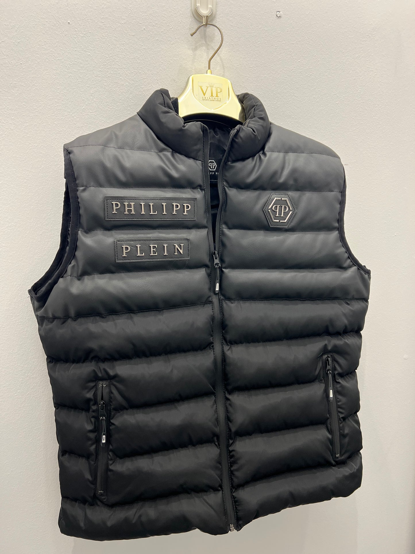 Vest Γιλέκο Philip Plein Αμάνικο Μαύρο