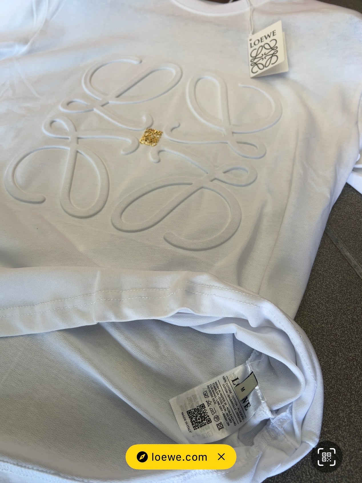3Α T-Shirt Loewe Over Fit White LW
