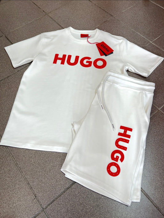 Summer Σετ 3Α Hugo Άσπρο/Κόκκινο