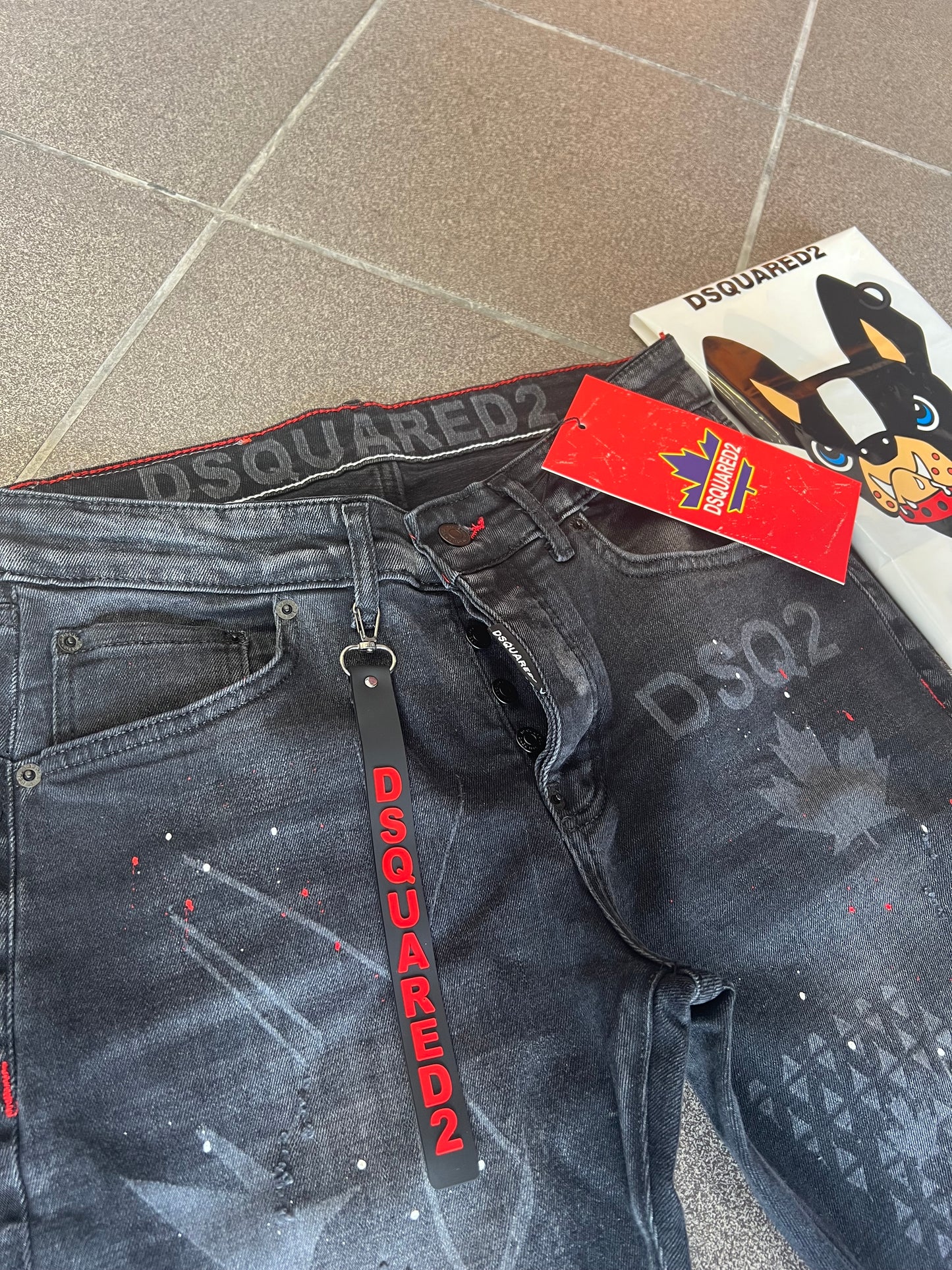 Jean Παντελόνι Dsquared2 Black D2