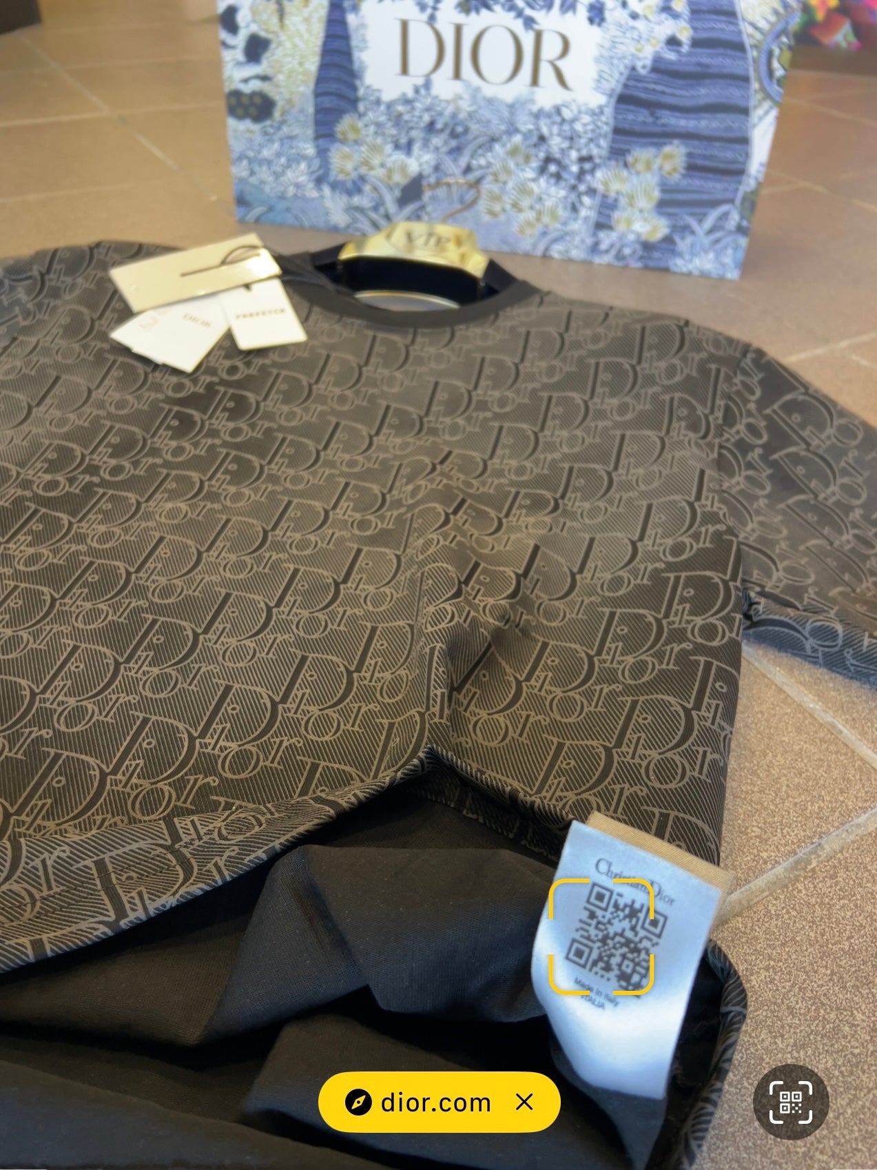3Α T-Shirt C.Dior Over Fit SpaceGrey