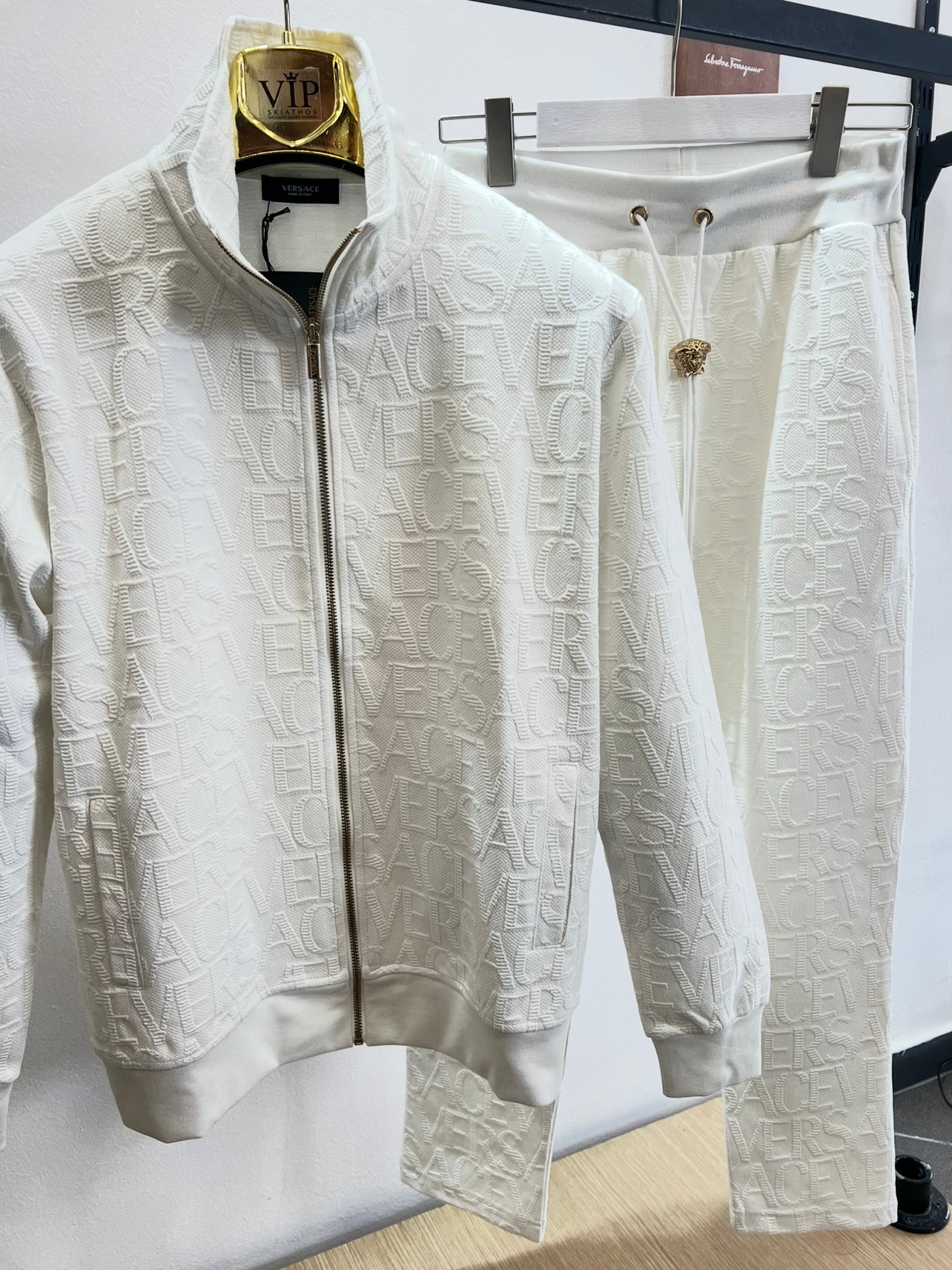 Σετ Versace 3A Tracksuit Λευκό
