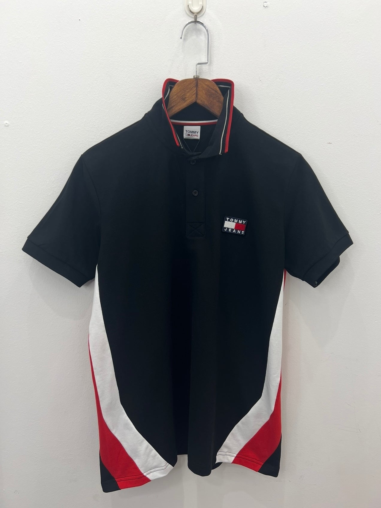 3A Polo Μαύρο Tommy Hilfiger Pique