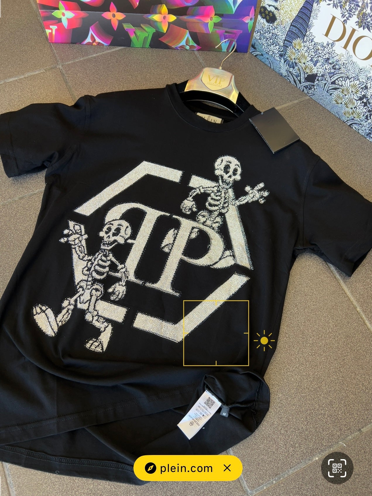 3Α T-Shirt Philip Plein Skeleton Stras
