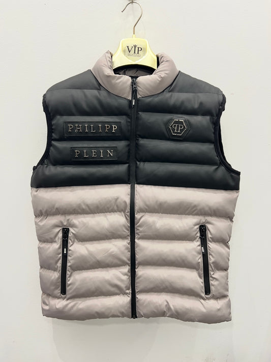 Vest Γιλέκο Philip Plein Αμάνικο Μπέζ