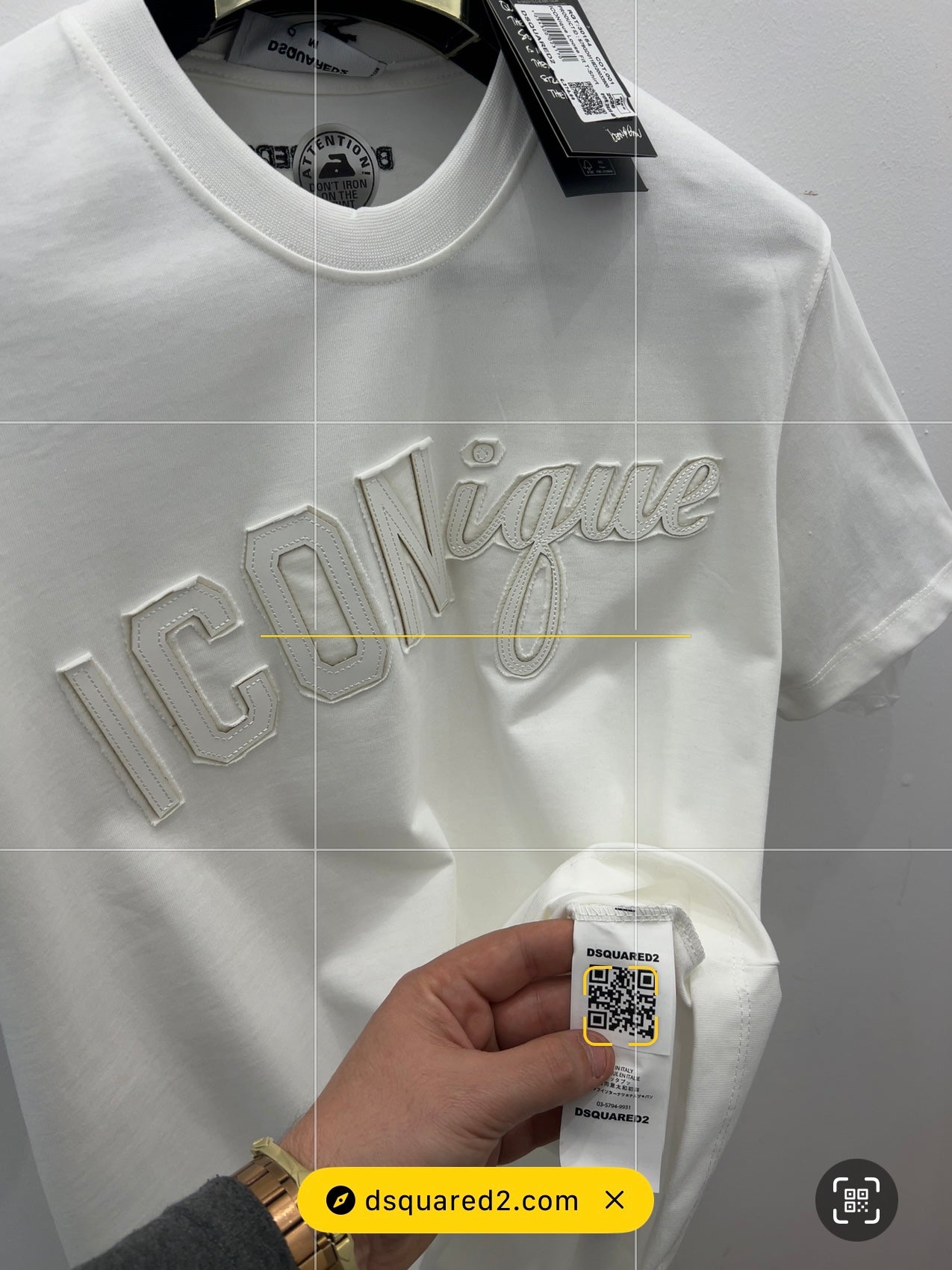 T-Shirt 3A Άσπρο Dsquared Igue