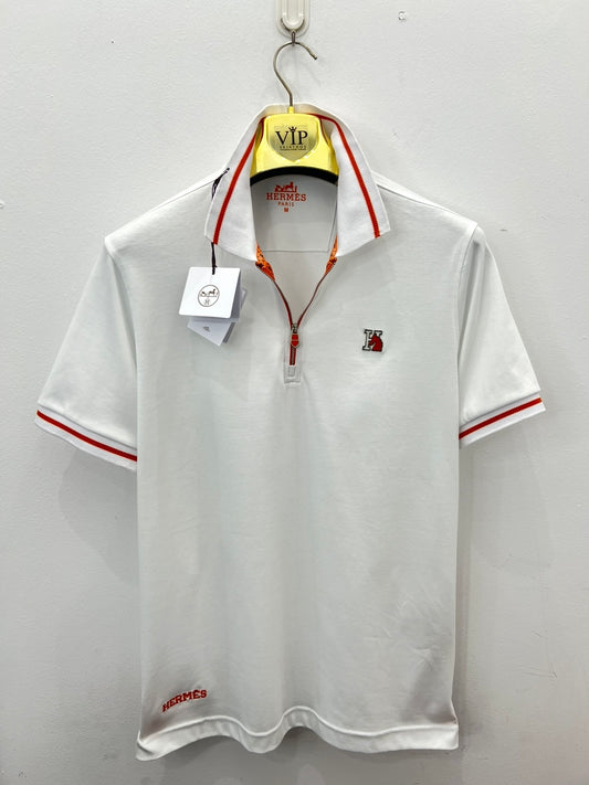 3A Polo Λευκό Hermes R Lycra