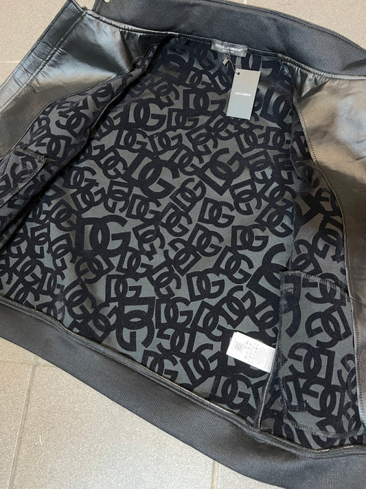 Leather Jacket Μαύρο Dolce & Gabbana