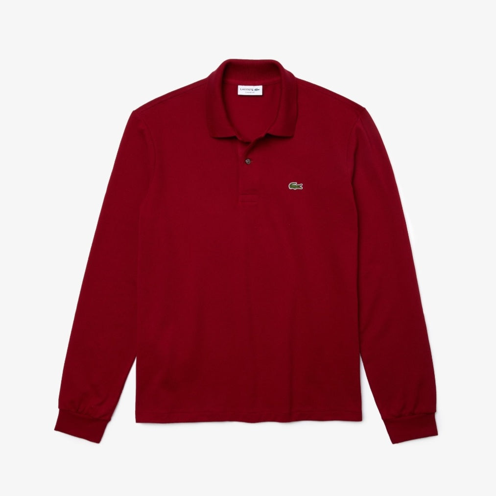 Lacoste μακρυμάνικο πουκάμισο κόκκινο
