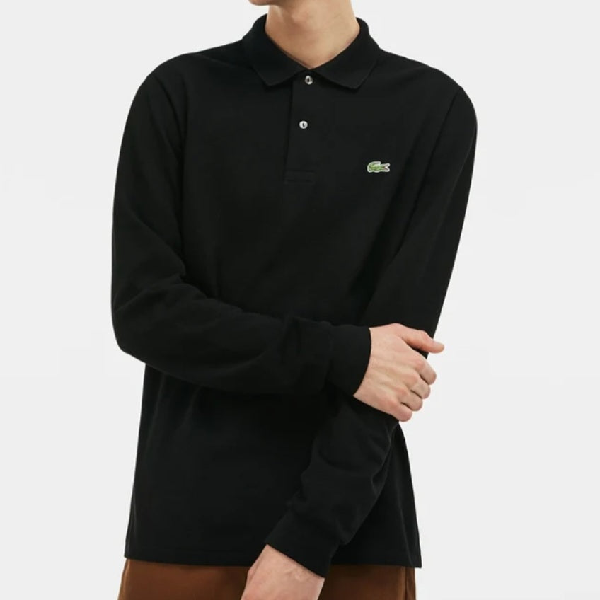 Μαύρο μακρυμάνικο πουκάμισο Lacoste