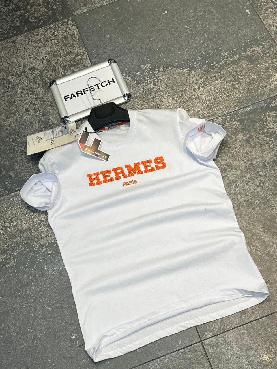 T-Shirt Μπλούζα Hermes Λευκή