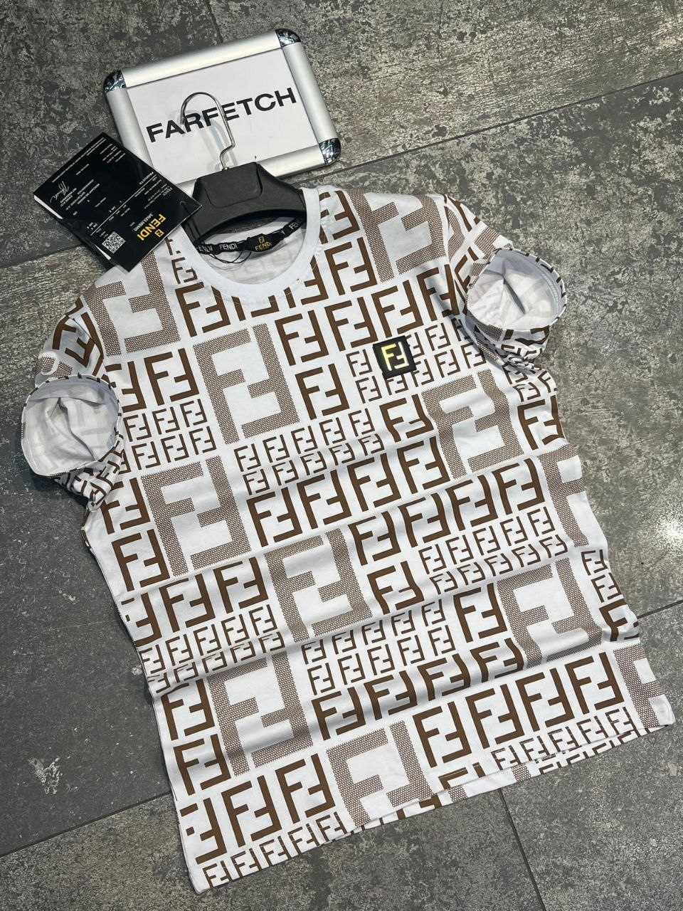 T-Shirt Μπλούζα Fendi Άσπρη