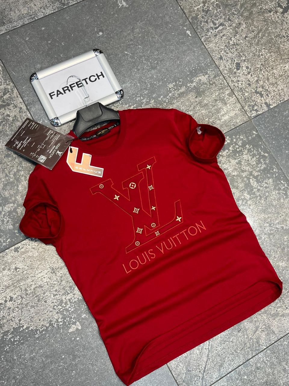 T-Shirt Μπλούζα Louis Vuitton Κόκκινη