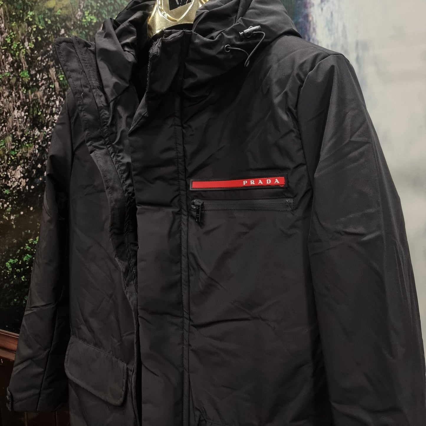 Μπουφάν Coat Prada Jacket Full Black