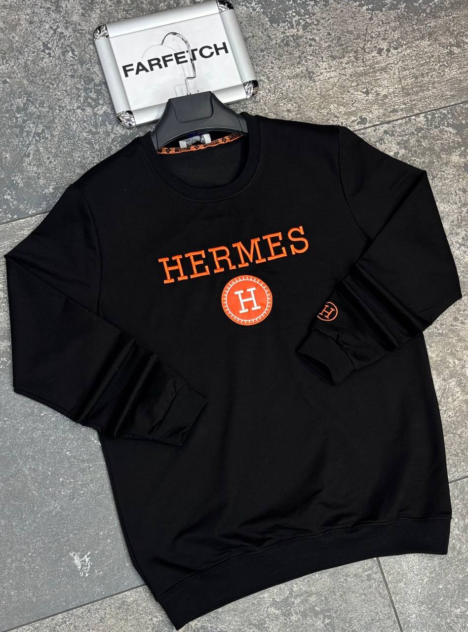 Hermes Μαύρη Long Μπλούζα