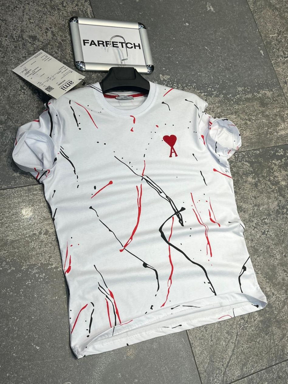 T-Shirt Μπλούζα Ami Άσπρη
