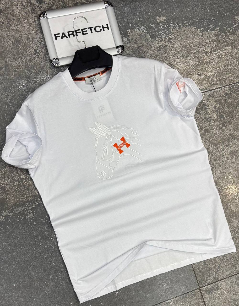 T-Shirt Μπλούζα Hermes Άσπρη