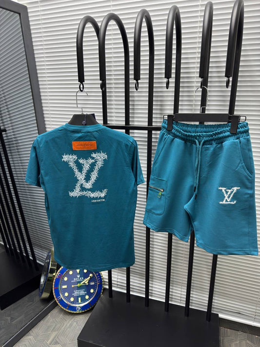 Σετ LνΝ Summer Tracksuit Πετρόλ