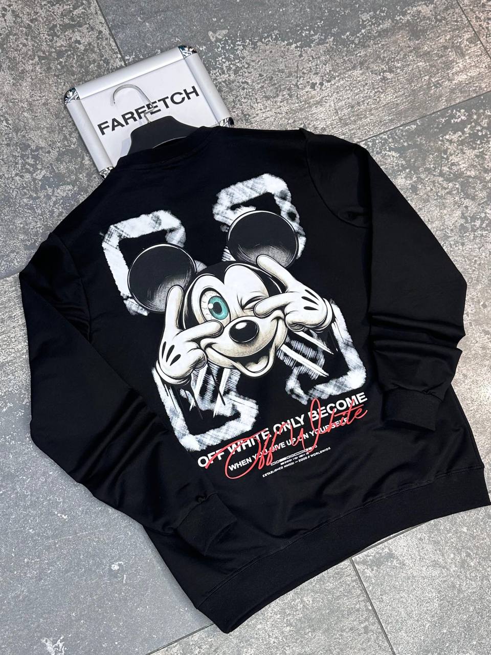 Off-White Μάυρη Long Μπλούζα