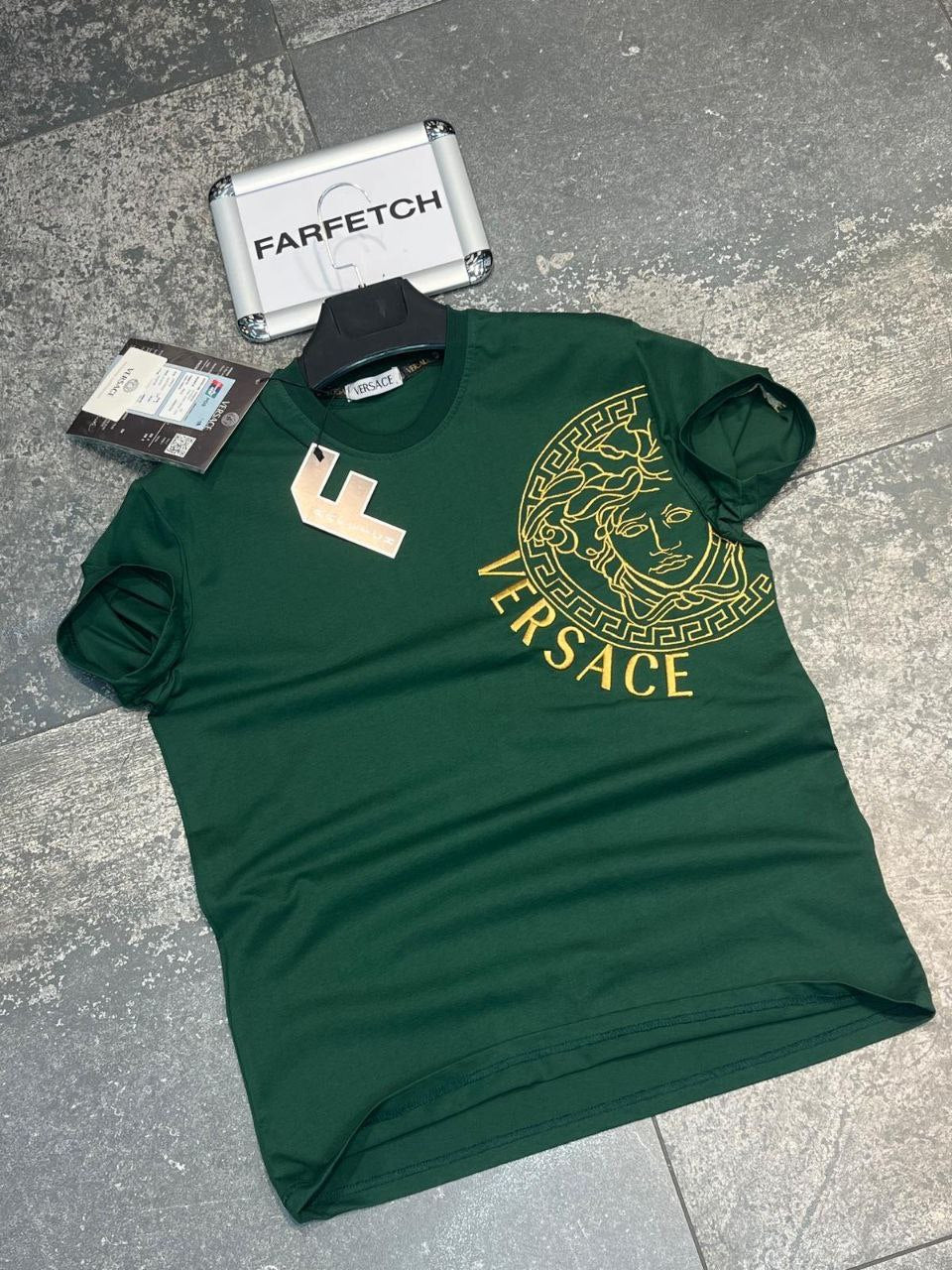 T-Shirt Μπλούζα Versace Πράσινη