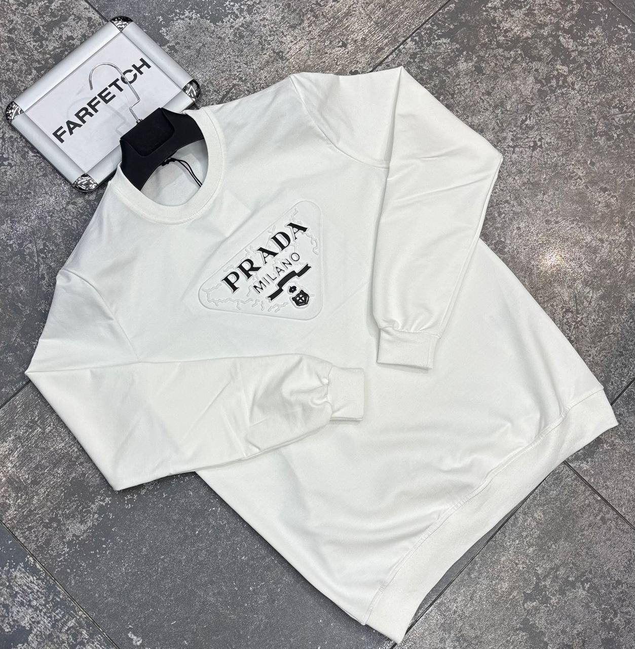 Prada Άσπρη Long Μπλούζα